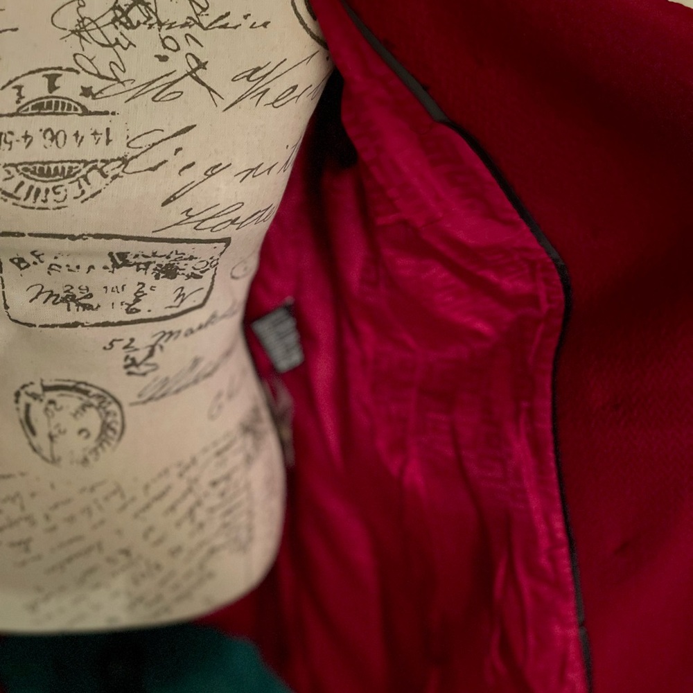 Cherry Red Wool Pea Coat by GUESS - Picture 8 of 12